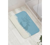 Коврик противоскользящий JoyArty "Заснеженный олень" для ванной, сауны, бассейна, bath_5639