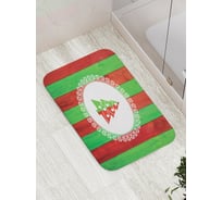 Коврик противоскользящий JoyArty "Елка в полоску" для ванной, сауны, бассейна, bath_5527
