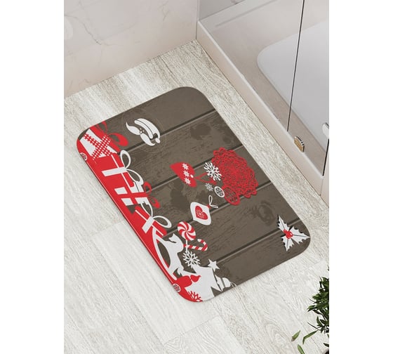 Коврик противоскользящий JoyArty "Праздничные ощущения" для ванной, сауны, бассейна, bath_5653 1