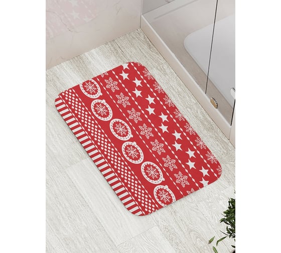 Коврик противоскользящий JoyArty "Украшение к рождеству" для ванной, сауны, бассейна, bath_5650 1