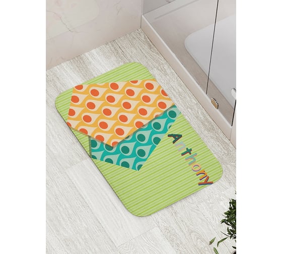 Коврик противоскользящий JoyArty "Вежливый Энтони" для ванной, сауны, бассейна, bath_3981 1
