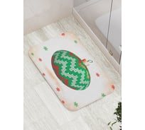 Коврик противоскользящий JoyArty "Вязаный елочный шар" для ванной, сауны, бассейна, bath_5554