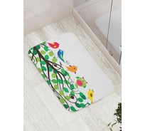 Коврик противоскользящий JoyArty "Совещание птиц" для ванной, сауны, бассейна, bath_3834
