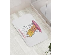 Коврик противоскользящий JoyArty "Океанская медуза" для ванной, сауны, бассейна, bath_3498