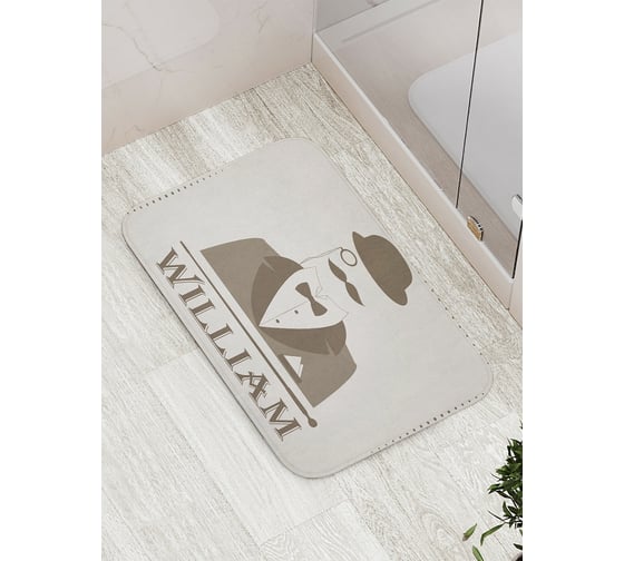Коврик противоскользящий JoyArty "Джельтмен с моноклем" для ванной, сауны, бассейна, bath_3964 1