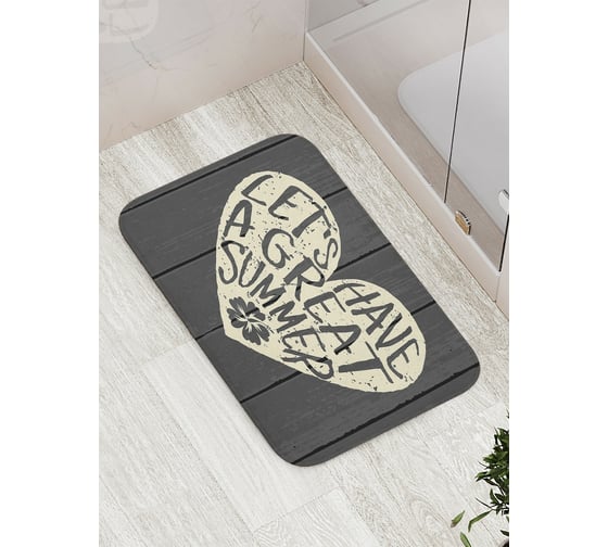 Коврик противоскользящий JoyArty "Замечательное лето" для ванной, сауны, бассейна, bath_3854 1