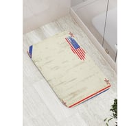 Коврик противоскользящий JoyArty "Штаты в стиле ретро" для ванной, сауны, бассейна, bath_3511