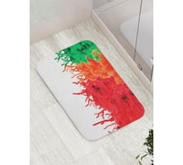 Коврик противоскользящий JoyArty "Нереальные цветы" для ванной, сауны, бассейна, bath_3874