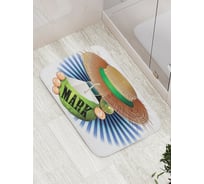 Коврик противоскользящий JoyArty "Отдыхающий Марк" для ванной, сауны, бассейна, bath_3976