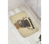 Коврик противоскользящий JoyArty "Череп Леман" для ванной, сауны, бассейна, bath_3974