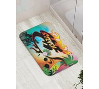 Коврик противоскользящий JoyArty "Серфинг графити Стивен" для ванной, сауны, бассейна, bath_3967