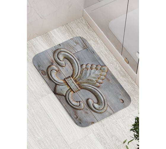 Коврик противоскользящий JoyArty "Металлический орнамент" для ванной, сауны, бассейна, bath_4946 1
