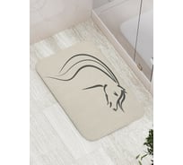Коврик противоскользящий JoyArty "Набросок лошади" для ванной, сауны, бассейна, bath_5941