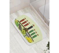 Коврик противоскользящий JoyArty "Обеденные свечи" для ванной, сауны, бассейна, bath_5871