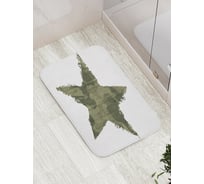 Коврик противоскользящий JoyArty "Камуфляжная звезда" для ванной, сауны, бассейна, bath_5031