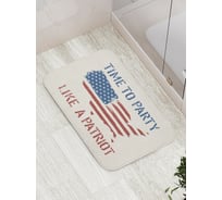 Коврик противоскользящий JoyArty "Время патриотического веселья" для ванной, сауны, бассейна, bath_5036