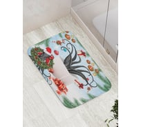 Коврик противоскользящий JoyArty "Осьминог подарок" для ванной, сауны, бассейна, bath_5775