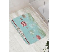 Коврик противоскользящий JoyArty "Новогодние еловые ветки" для ванной, сауны, бассейна, bath_5586