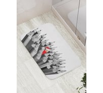 Коврик противоскользящий JoyArty "Оригинальный карандаш" для ванной, сауны, бассейна, bath_5746