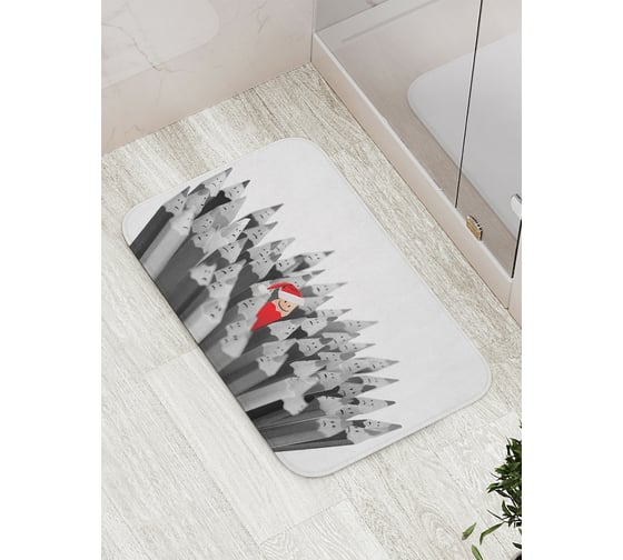 Коврик противоскользящий JoyArty "Оригинальный карандаш" для ванной, сауны, бассейна, bath_5746 1