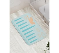 Коврик противоскользящий JoyArty "Голубь мира и свечи" для ванной, сауны, бассейна, bath_5865