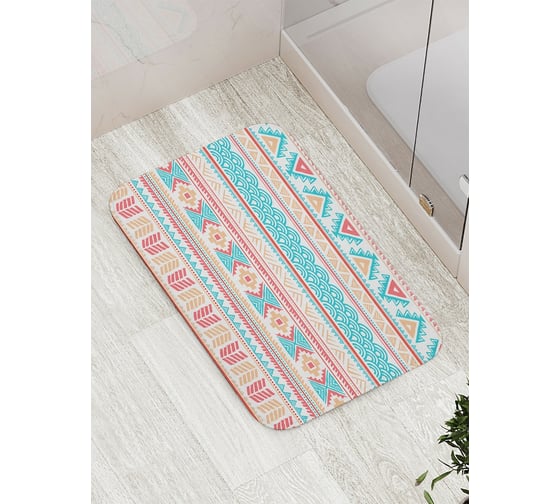 Коврик противоскользящий JoyArty "Узорная комбинация" для ванной, сауны, бассейна, bath_5912 1