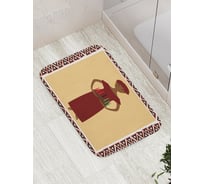 Коврик противоскользящий JoyArty "Женщина со свечами" для ванной, сауны, бассейна, bath_5867