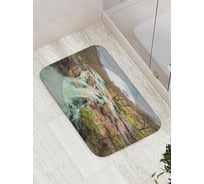 Коврик противоскользящий JoyArty "Река и скалы" для ванной, сауны, бассейна, bath_5021
