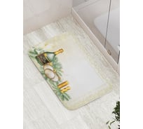 Коврик противоскользящий JoyArty "Романтическое приглашение к рождеству" для ванной, сауны, бассейна, bath_5757