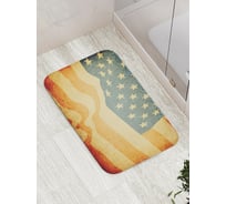 Коврик противоскользящий JoyArty "Американский флаг гранж" для ванной, сауны, бассейна, bath_5029