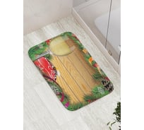 Коврик противоскользящий JoyArty "Праздничный бокал" для ванной, сауны, бассейна, bath_5714