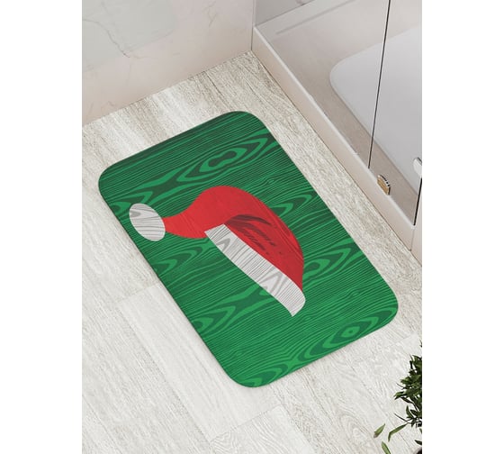 Коврик противоскользящий JoyArty "Шапка с дерева" для ванной, сауны, бассейна, bath_5823 1