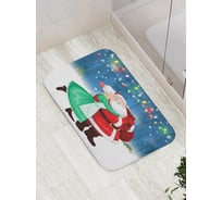 Коврик противоскользящий JoyArty "Новогодняя композиция" для ванной, сауны, бассейна, bath_5715