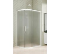Душевой уголок GuteWetter GWMPKB018RB 105x100x200 см, цвет фурнитуры белый матовый, цвет стекла матовый, стекло закаленное 6 мм, открывание двери левое / правое 4698032688493