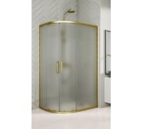Душевой уголок GuteWetter GWMPKB018RB 105x100x200 см, цвет фурнитуры бронзовый, цвет стекла матовый, стекло закаленное 6 мм, открывание двери левое / правое 4698032688516