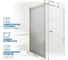 Душевая перегородка GuteWetter GWMPGL010V 115x220 см, цвет фурнитуры бронзовый, цвет стекла матовый с рисунком, стекло закаленное 10 мм 4698031948574 2