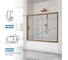 Шторка на ванну GuteWetter GWMPKB019P2 145x150 см, цвет фурнитуры бронзовый, цвет стекла бесцветный, стекло закаленное 6 мм, открывание двери левое/правое 4698031294800 4