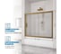Шторка на ванну GuteWetter GWMPKB019P2 135x150 см, цвет фурнитуры бронзовый, цвет стекла матовый, стекло закаленное 6 мм, открывание двери левое/правое 4698031294893 3