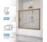 Шторка на ванну GuteWetter GWMPKB019P2 170x150 см, цвет фурнитуры бронзовый, цвет стекла матовый, стекло закаленное 6 мм, открывание двери левое/правое 4698031294961 4