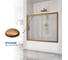 Шторка на ванну GuteWetter GWMPKB019P2 170x150 см, цвет фурнитуры бронзовый, цвет стекла матовый, стекло закаленное 6 мм, открывание двери левое/правое 4698031294961 5