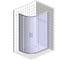 Душевой уголок GuteWetter GWMPKB018RB 115x80x200 см, цвет фурнитуры белый матовый, цвет стекла бесцветный, стекло закаленное 6 мм, открывание двери левое/правое 4698032688769 6