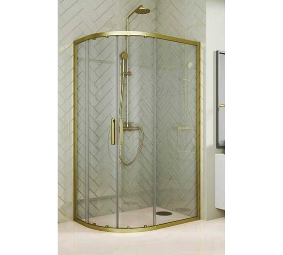 Душевой уголок GuteWetter GWMPKB018RB 120x80x200 см, цвет фурнитуры бронзовый, цвет стекла бесцветный, стекло закаленное 6 мм, открывание двери левое/правое 4698032689063 1