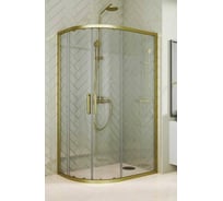 Душевой уголок GuteWetter GWMPKB018RB 110x80x200 см, цвет фурнитуры бронзовый, цвет стекла бесцветный, стекло закаленное 6 мм, открывание двери левое/правое 4698032688547