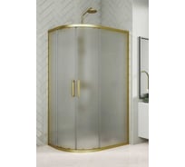 Душевой уголок GuteWetter GWMPKB018RB 105x90x200 см, цвет фурнитуры бронзовый, цвет стекла матовый, стекло закаленное 6 мм, открывание двери левое/правое 4698032688431