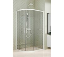 Душевой уголок GuteWetter GWMPKB018RB 120x110x200 см, цвет фурнитуры белый матовый, цвет стекла бесцветный, стекло закаленное 6 мм, открывание двери левое/правое 4698032689278