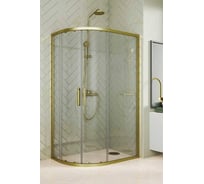 Душевой уголок GuteWetter GWMPKB018RB 120x105x200 см, цвет фурнитуры бронзовый, цвет стекла бесцветный, стекло закаленное 6 мм, открывание двери левое/правое 4698032689254