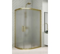 Душевой уголок GuteWetter GWMPKB018RB 115x110x200 см, цвет фурнитуры бронзовый, цвет стекла матовый, стекло закаленное 6 мм, открывание двери левое/правое 4698032689032