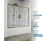 Шторка на ванну GuteWetter GWMPKB019P4 150x150 см, цвет фурнитуры бронзовый, цвет стекла бесцветный, стекло закаленное 6 мм, открывание двери левое / правое 4698031292974 2