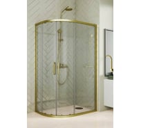 Душевой уголок GuteWetter GWMPKB018RB 95x90x200 см, цвет фурнитуры бронзовый, цвет стекла бесцветный, стекло закаленное 6 мм, открывание двери левое / правое 4698032688141