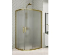 Душевой уголок GuteWetter GWMPKB018RB 95x90x200 см, цвет фурнитуры бронзовый, цвет стекла матовый, стекло закаленное 6 мм, открывание двери левое / правое 4698032688158